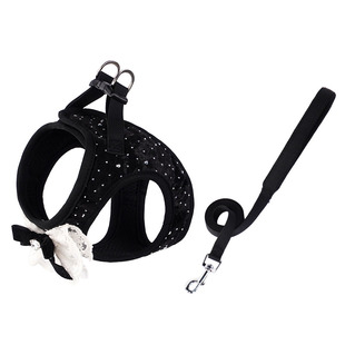 Touchdog它它钻石狗狗胸背带牵引绳小型犬幼犬专用博美宠物背心式