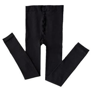 蒋大猫【九分】天鹅绒裤袜女显瘦中厚款400D黑色防勾打底九分裤袜