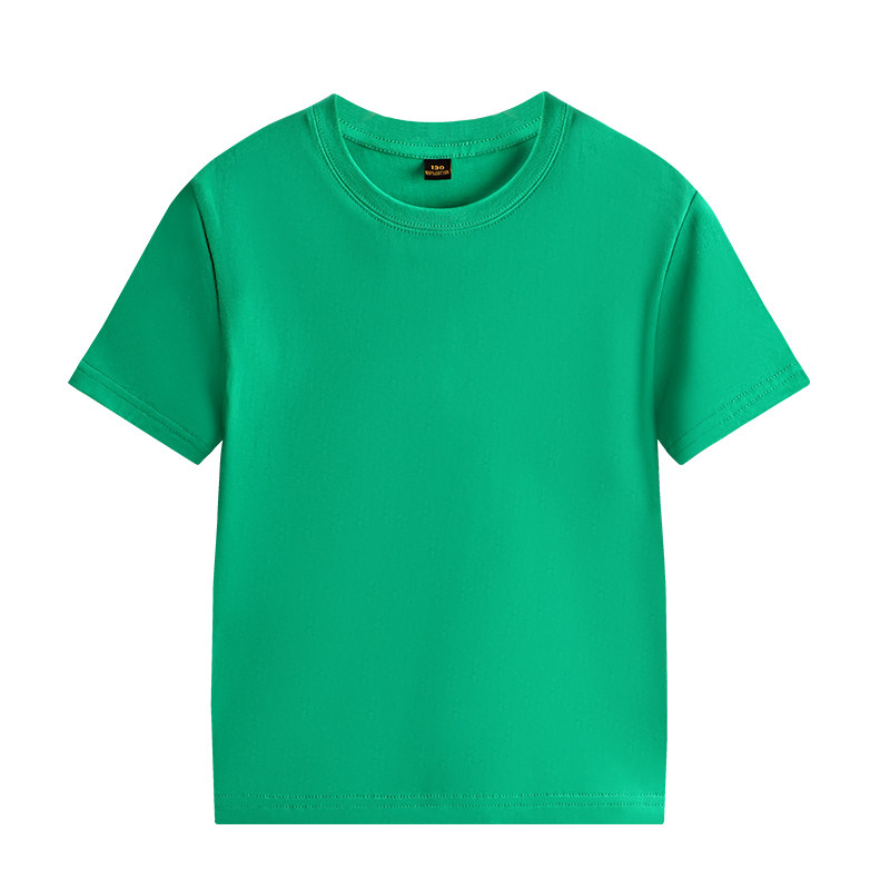 儿童T恤定制DIY图案纯棉短袖幼儿园班服亲子装运动会广告衫印logo