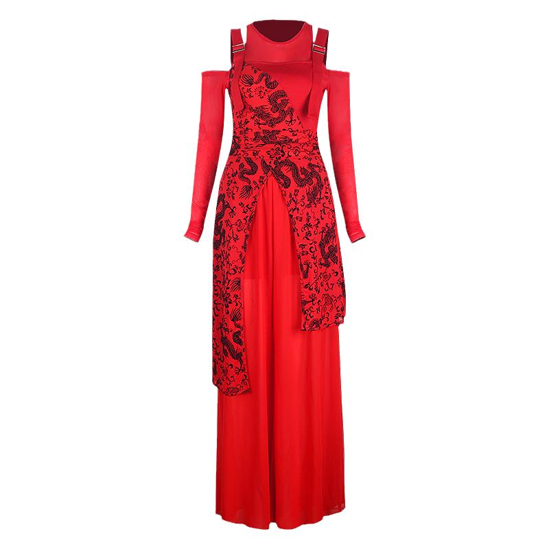 中国风打鼓服舞蹈服2024年夏季