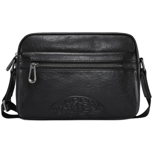 冷兽真皮男包商务小背包男款休闲多功能牛皮包男士包包单肩斜挎包