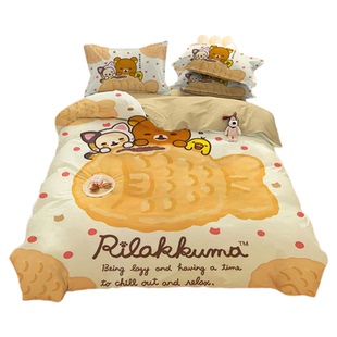 【热销10000+】轻松熊四件套床单床笠被套学生宿舍三件套床上用品