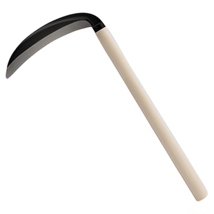 沃施worth镰刀割草刀农用园艺全钢镰刀长柄砍割两用割麦子草镰刀