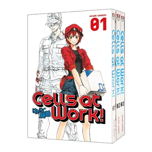 华研原版 工作细胞1-3册 英文原版 Cells At Work! 漫画 英文版 进口英语原版书籍