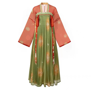 唐朝汉服女中国风正版大码齐胸唐宫夜宴古典舞学生表演服古装爆款