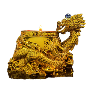 祥瑞福龙酥油灯36小时聚宝盆供佛蜡烛大直径可当烛台用东南亚热销