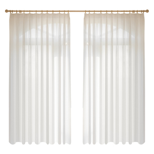 加厚幻影纱窗帘纱帘透光不透人阳台2025新款遮光卧室飘窗白色客厅