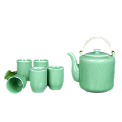 大号陶瓷铜把手耐高温加厚提梁壶