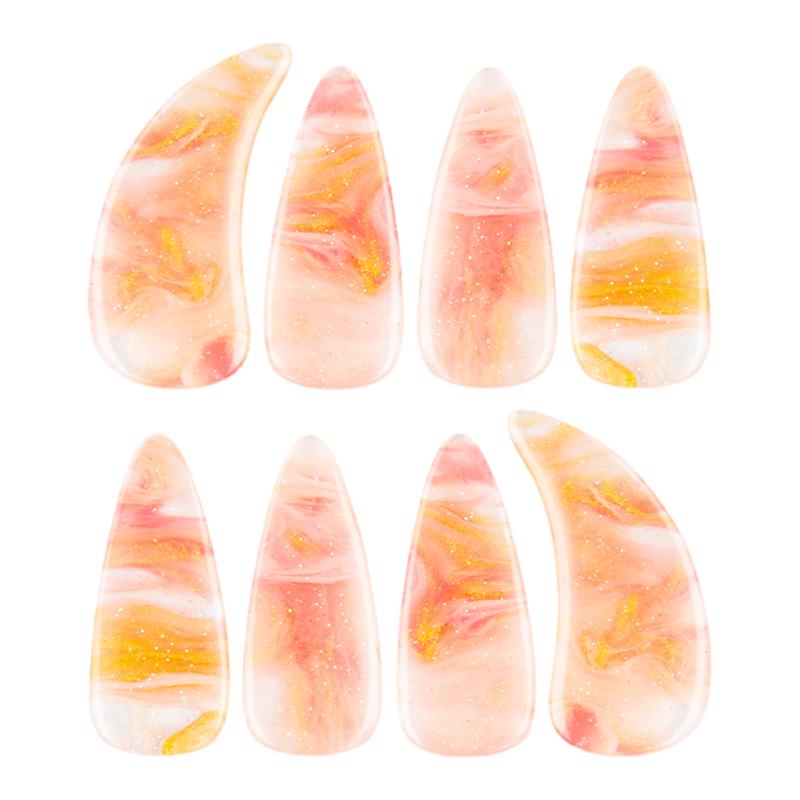 金蝉古筝指甲双面弧儿童成人专用指甲片专业演奏级古筝义甲胶布