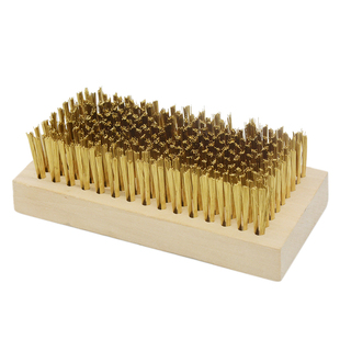 方块铜丝刷钢丝刷打磨除锈清洁刷子工业用加密去污除垢刷网纹辊刷