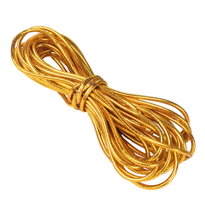 金银圆形松紧绳1-2.5mm粗弹力带