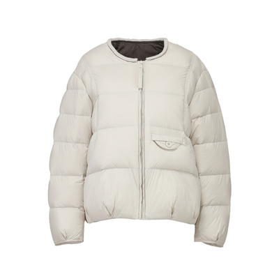 短款羽绒服女2025新款小个子爆款韩版宽松圆领白鸭绒加厚冬季外套