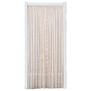 蕾丝遮挡帘卧室门帘ins风隔断帘装饰帘伸缩杆免打孔挂帘纱门帘