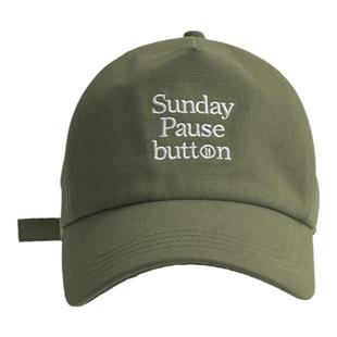 Moreover周日暂停键帽子棒球帽男女同款软顶可调节四季鸭舌帽