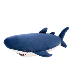 livheart超柔弹力大嘴鲨鱼公仔毛绒可爱布娃娃安抚睡觉抱枕礼物