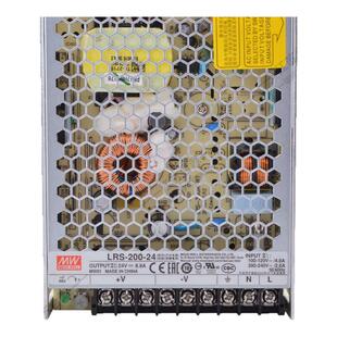 LRS-200-24明纬200W开关面板带led指示灯 220转24v直流电源转换器