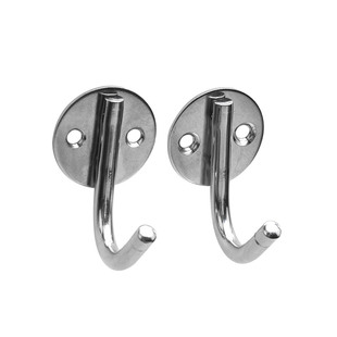 不锈钢挂钩厨房衣帽门后圆圈底挂钩/卫生间墙壁实心衣服挂钩子