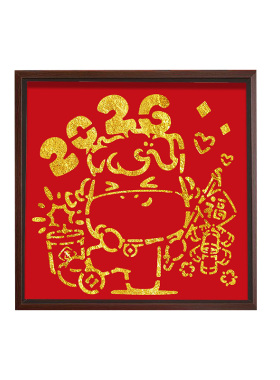 非遗金箔画diy手工拓印材料包