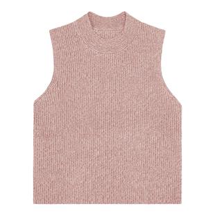 BLUE ERDOSmiu系半高领羊毛羊绒叠穿针织背心女