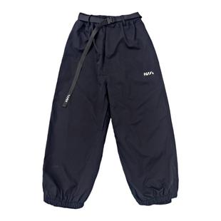 KEEPMONEY黑色单板滑雪裤男女防水保暖冬季宽松专业雪裤滑雪装备