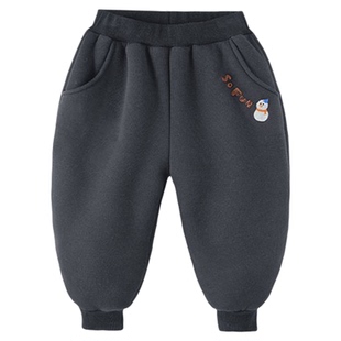 男童裤子秋冬儿童童装冬装婴儿休闲裤加绒新款小宝宝长裤运动冬季