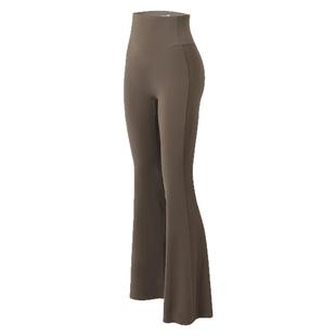 微喇瑜伽裤女外穿秋冬新款高腰提臀小个子加绒加厚健身鲨鱼喇叭裤