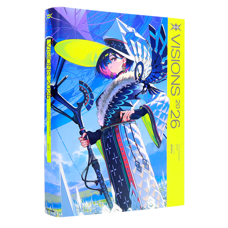 现货【深图日文】VISIONS 2026画集pixivp 站插画年鉴mogumo封面 VISIONS 2026 ILLUSTRATORS BOOK モグモ 日本原装进口 正版书