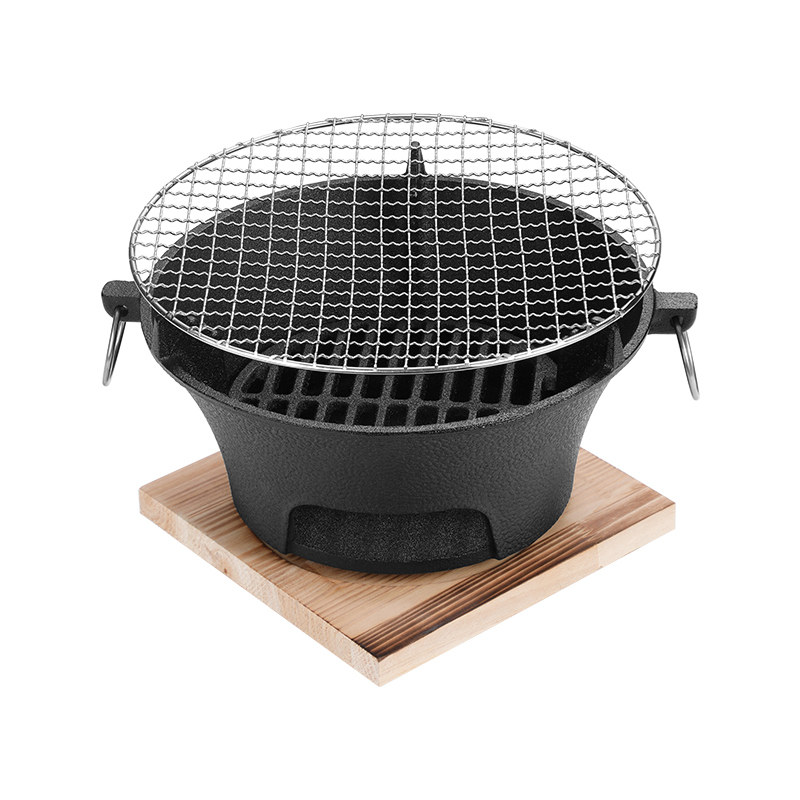 新款围炉煮茶全套烤火炉套装碳炉家用烤火炉户外露营烧烤炉铸铁壶