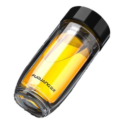 富光玻璃水杯双层鹅蛋造型泡茶杯