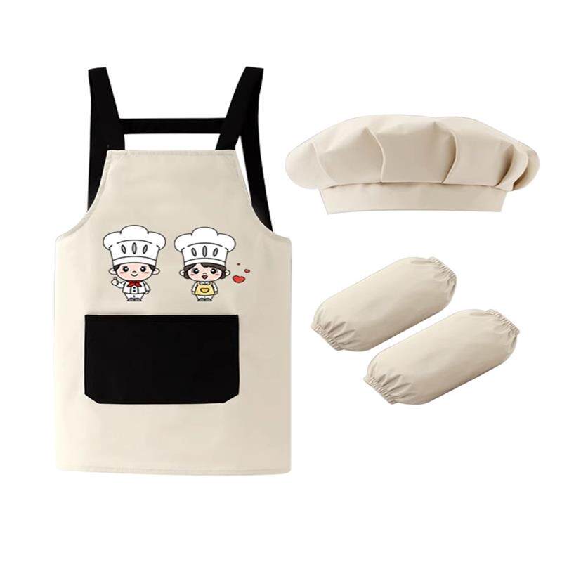 儿童厨师服套装可定制画画罩衣