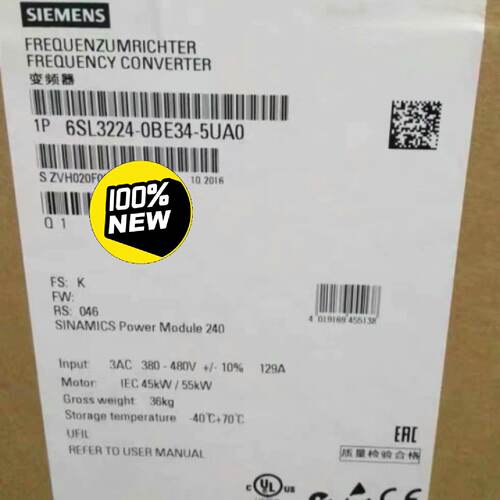 【询价】6SL3224-0BE34-5UA0PM240功率适用