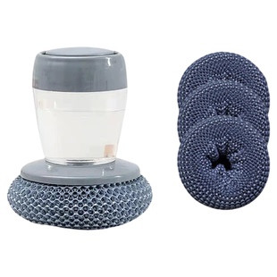 锅刷厨房专用刷锅神家用器自动加液洗碗刷锅刷钢丝球清洁刷子佰1