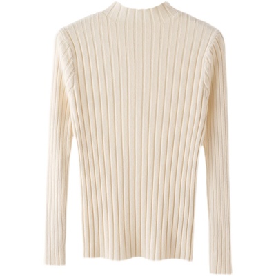 针织打底衫内搭洋气新款坑条毛衣