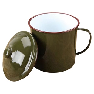 搪瓷杯复古大茶缸子怀旧老式铁水杯洋瓷老干部茶杯创意搪瓷缸