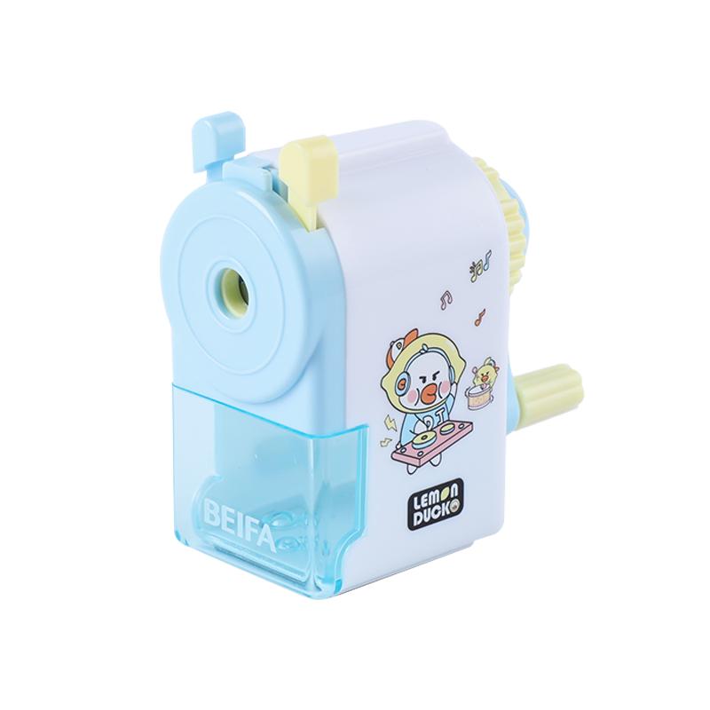 贝发削笔机削笔器卷笔刀学生转笔刀铅笔刀儿童铅笔削笔钻笔刀彩铅刨笔机文具手动美术刨笔机简约卡通卷笔器