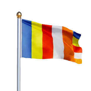 佛旗帜1号2号3号4号5号寺庙寺院禅寺五色旗帜彩旗帜加厚纳米防水新款佛旗帜支持定制