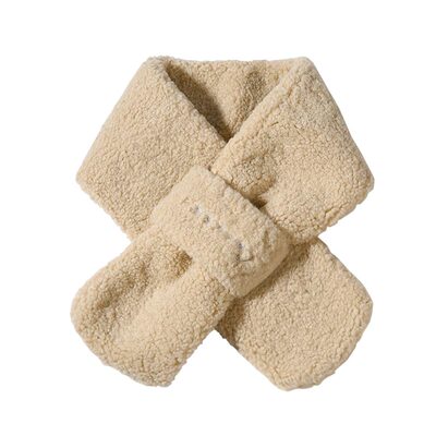 CACUSS冬季加厚保暖羊羔绒围巾女