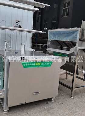 商用家禽卧式脱毛机屠宰场鸡鸭鹅烫毛脱毛机全自动家禽烫脱一体机