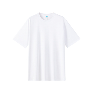网易严选男士T恤夏白色短袖薄款女长袖上衣纯棉打底衫内搭小白T