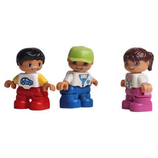 儿童大颗粒积木场景人偶公仔玩偶男孩女孩宝宝小汽车玩具配件零件