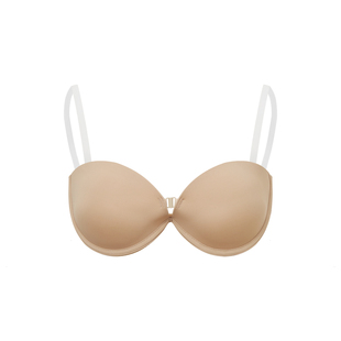 透明隐形肩带内衣可拆卸外露背防滑不掉无肩带聚拢婚纱礼服文胸女