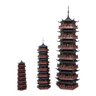 钰书房假山盆景吸水石青龙石摆件造景宝塔凉亭微景观装饰古建模型