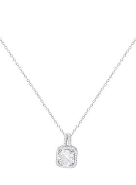 小方钻闪钻项链女小众设计感轻