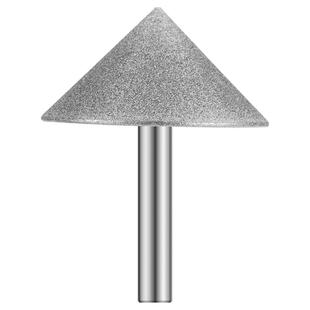 金刚石倒角器伞型电镀金刚砂磨头玻璃瓷砖玉石铣孔器锥形扩孔器