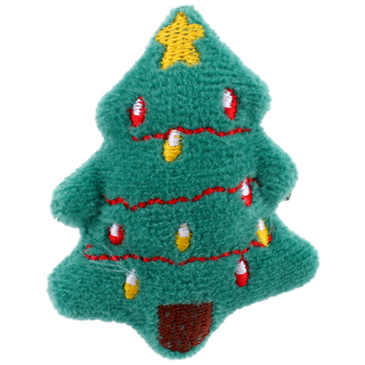 可爱卡通毛绒圣诞节胸针发夹两用