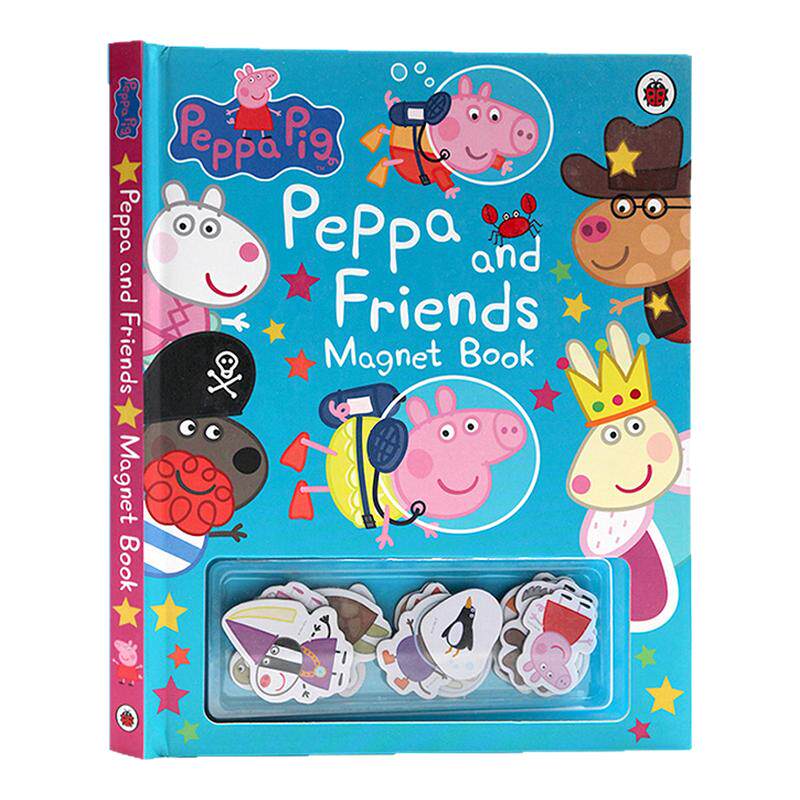英文原版绘本 佩奇和她的朋友们 Peppa Pig Peppa and Friends Magnet Book绘本 粉红猪小妹 小猪佩奇 幼儿启蒙纸板磁铁书