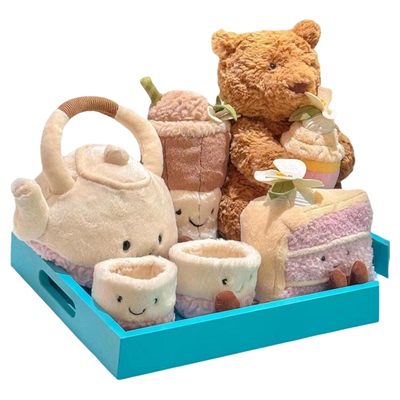 jellycat趣味甜甜圈彩虹生日蛋糕