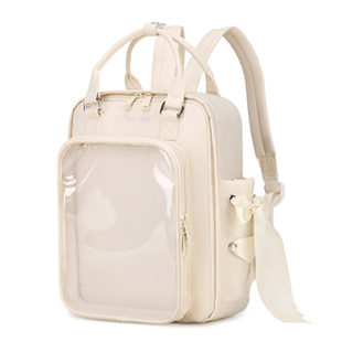 AORDA 小食量丝带痛包背包双肩书包吧唧20cm外出遛娃包娃娃保护套