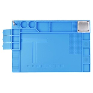 电脑手机维修隔热垫耐高温硅胶多功能磁性硅胶垫焊台工作台桌垫子