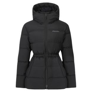 Discovery探索户外鹅绒羽绒服高领连帽收腰保暖防寒外套女25冬新